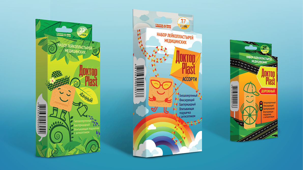 упаковка пластырь